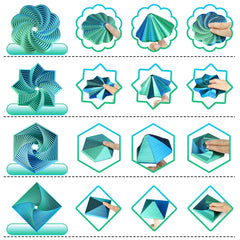 Mydhall fractal fidget desk-decor adds color while supporting concentration.