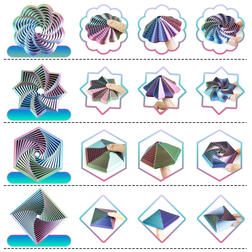 Mydhall Fractal Fidget desk display demonstrates portable sensory relief on the go