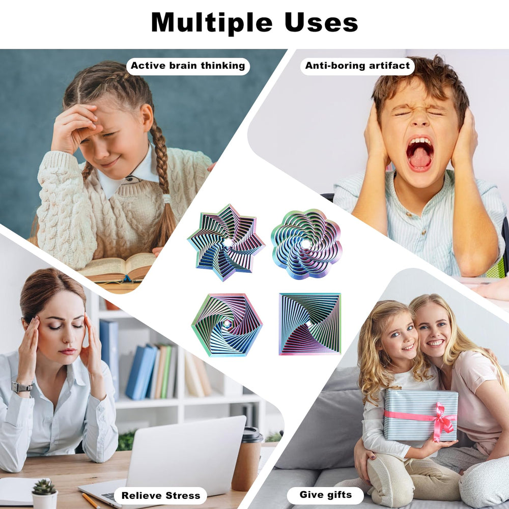 Mydhall Fractal Fidget Square side view encourages mindful breaks