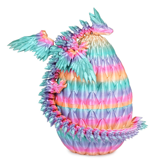 Mydhall gradient dragon egg on display for stylish fantasy decor.