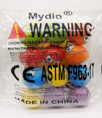 Mydio stress balls shown as a party favor for events and giveaways