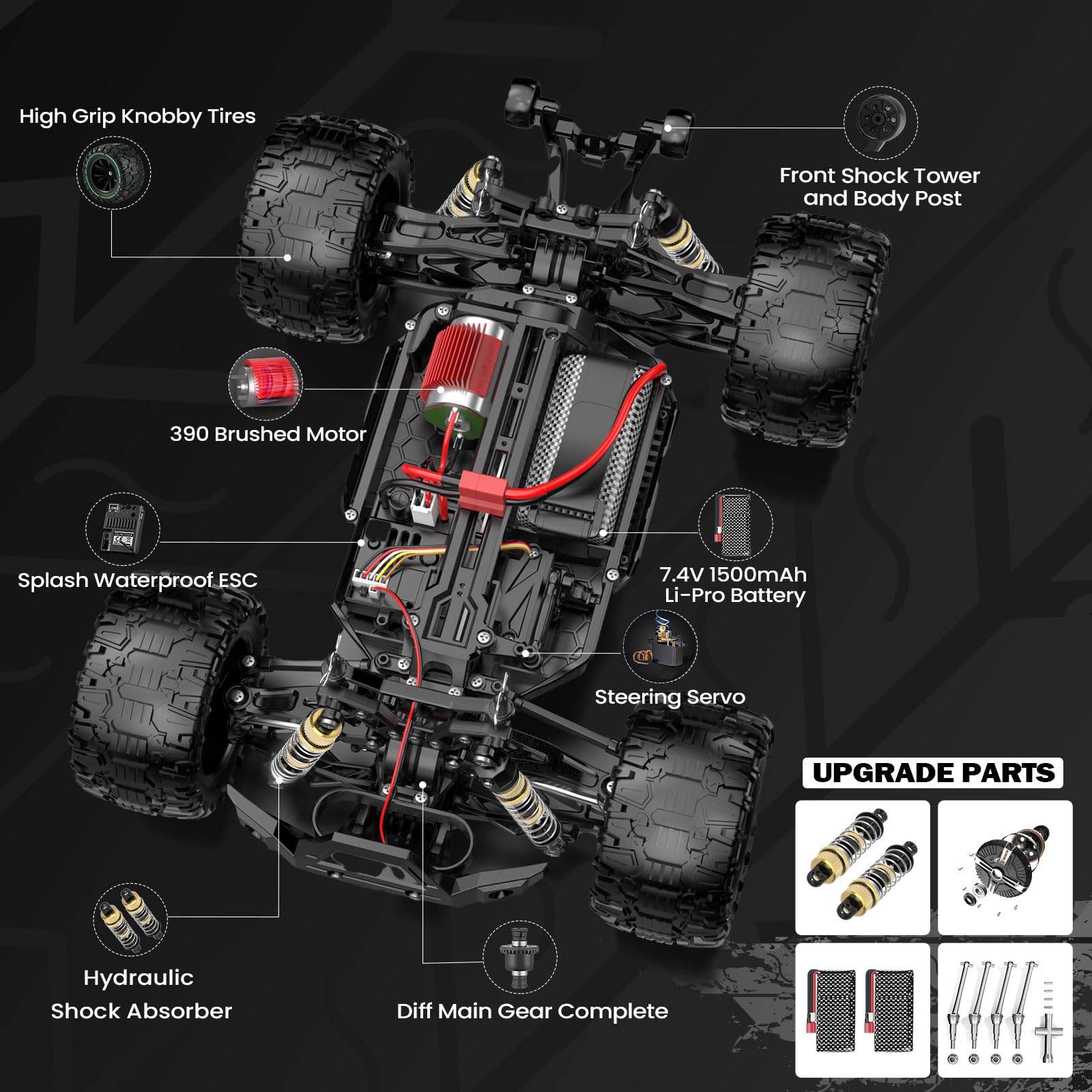 MYDOVA all-terrain tires grip mud, snow, and gravel confidently.
