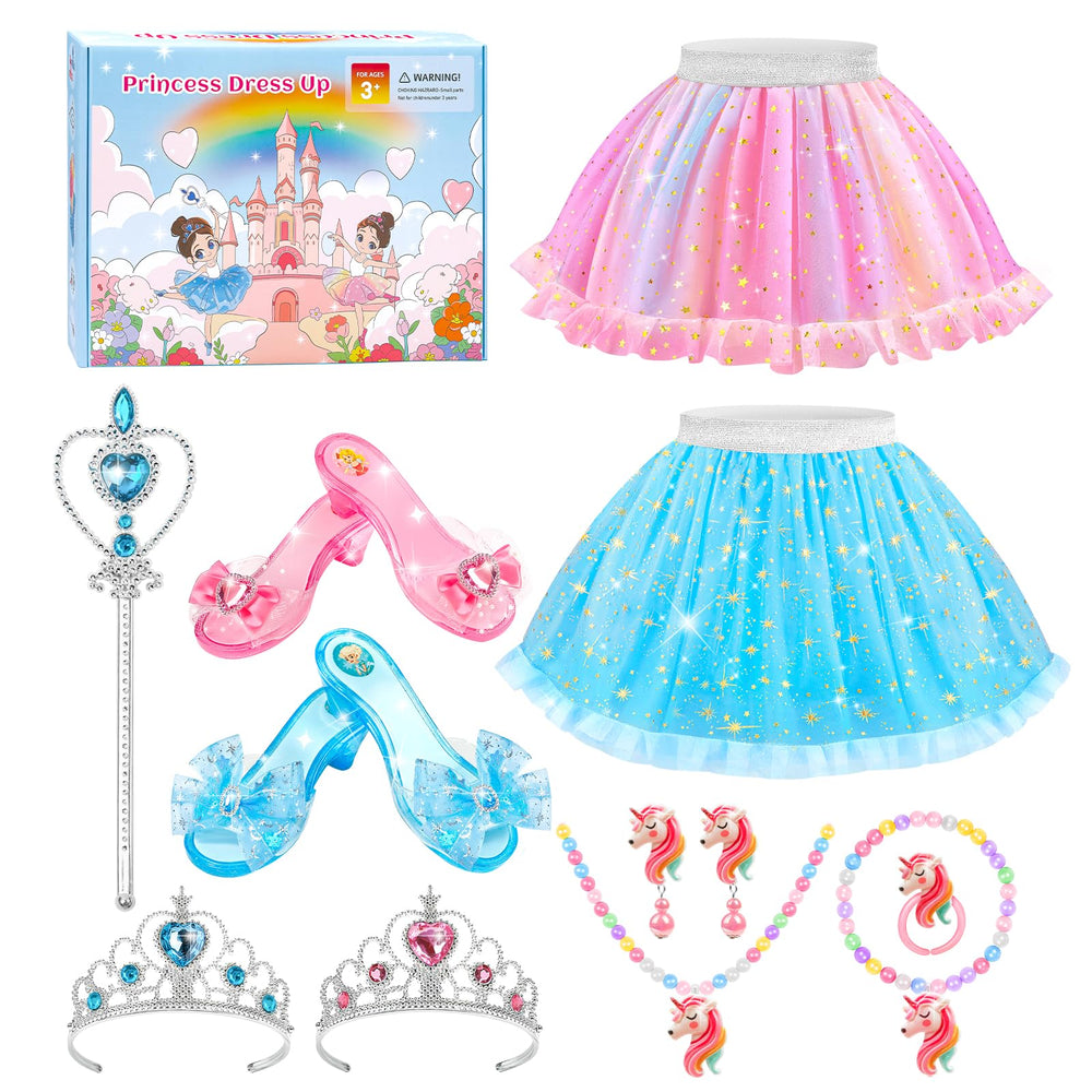 Myfolrena princess dress-up set with tutu and shoes for imaginative play.