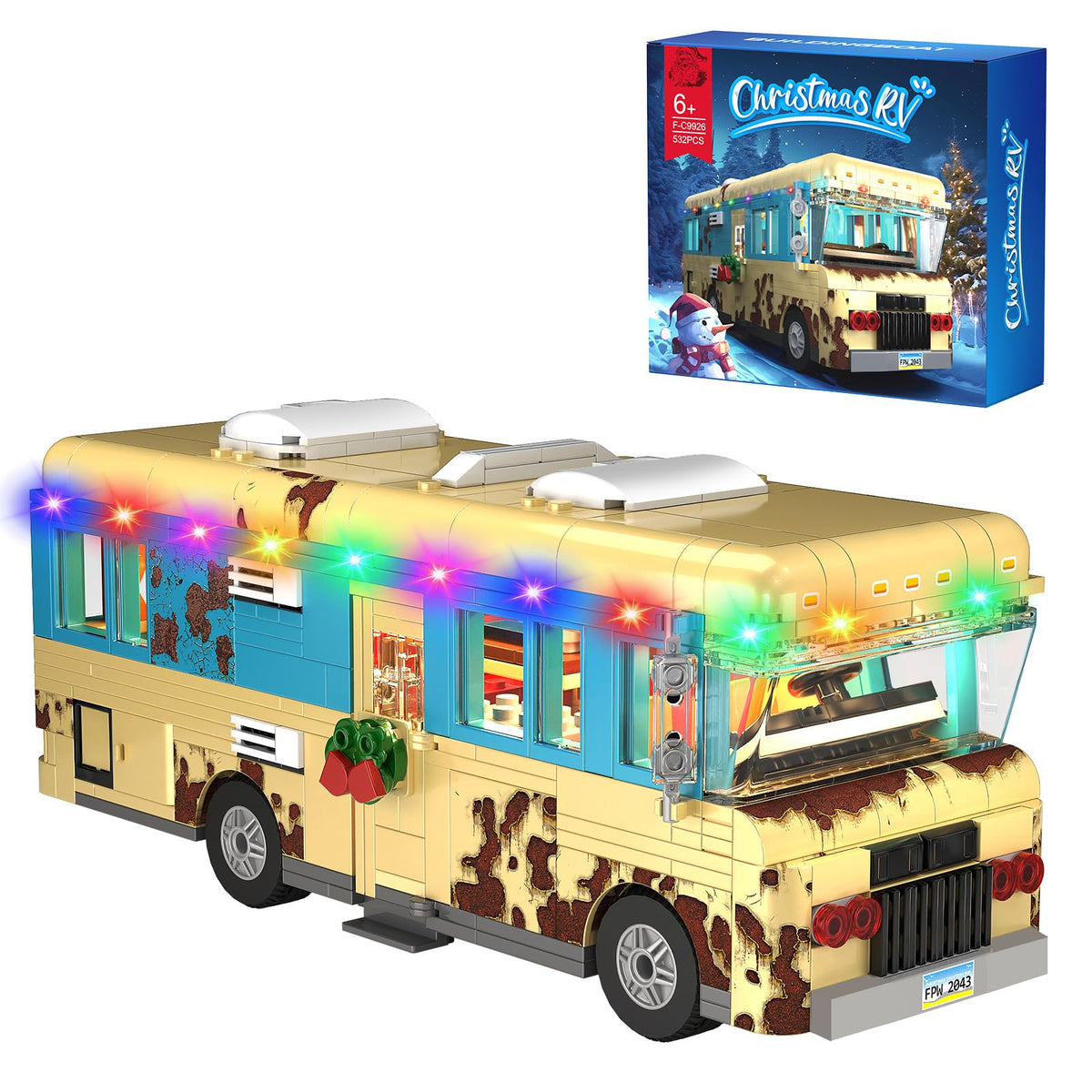 MYFUNTOY Christmas Cousin's RV assembly view shows detailed interior design for immersive play.