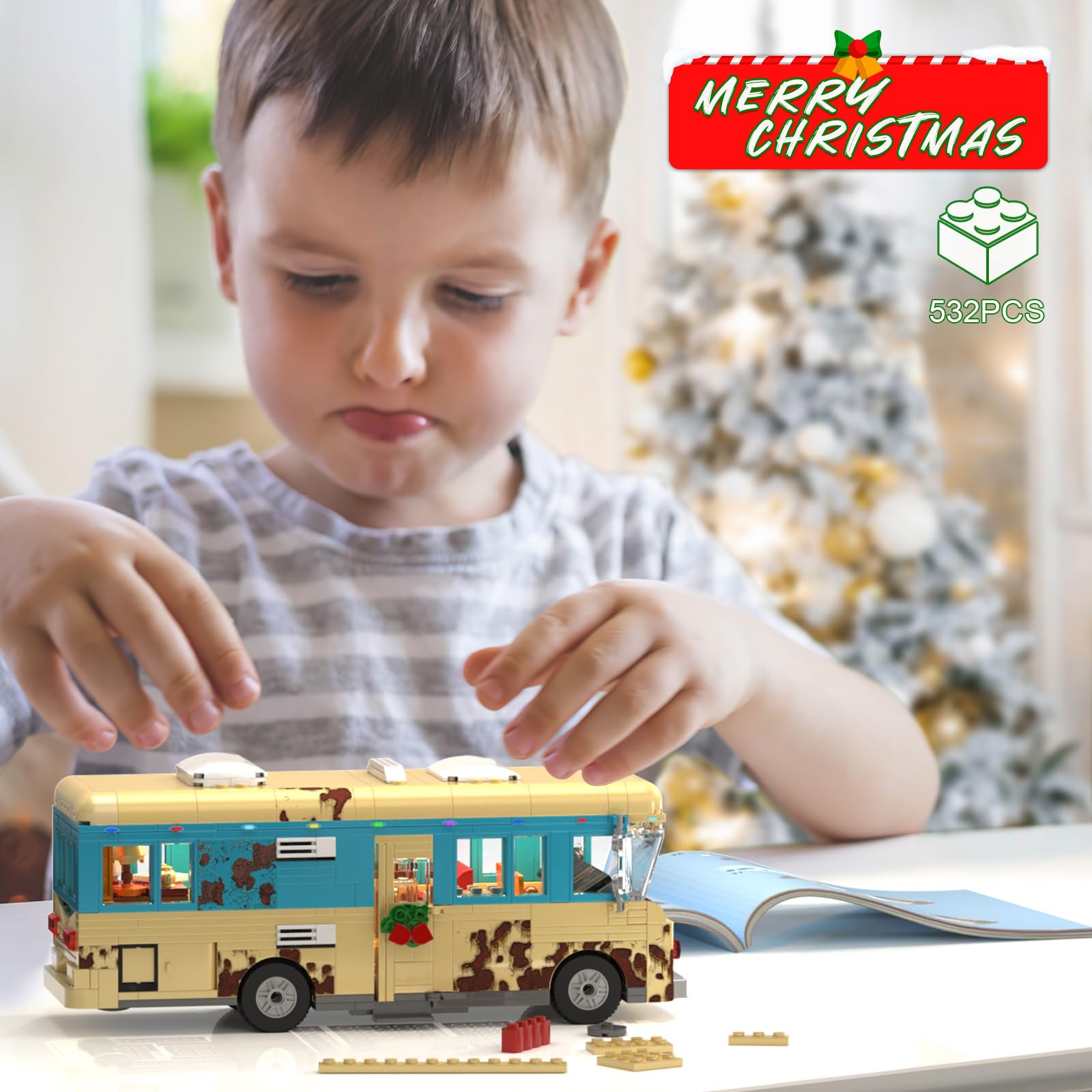 MYFUNTOY RV decorations including wreath and lights create festive display options.