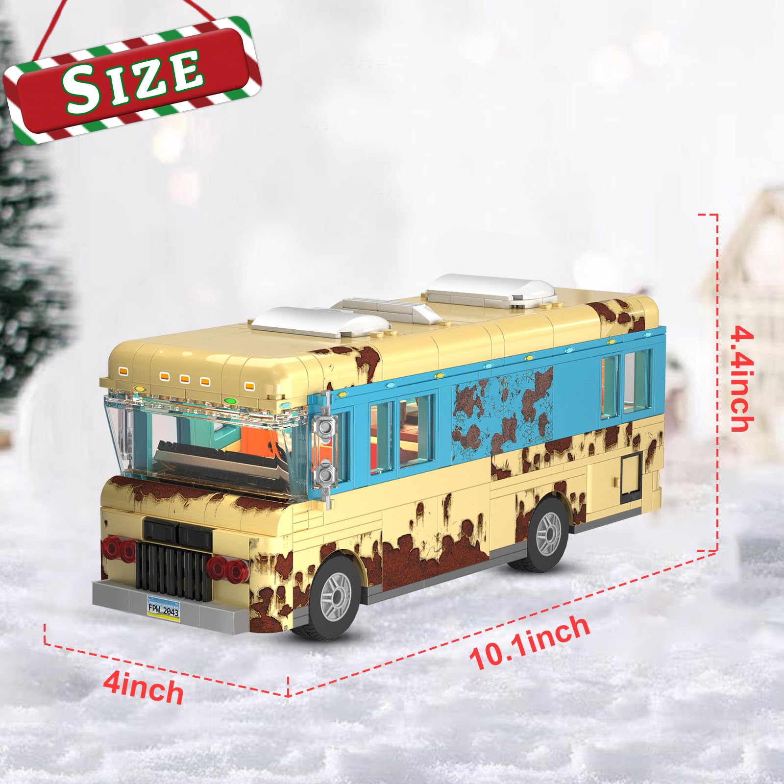 MYFUNTOY RV wheels glide smoothly to move the model around.