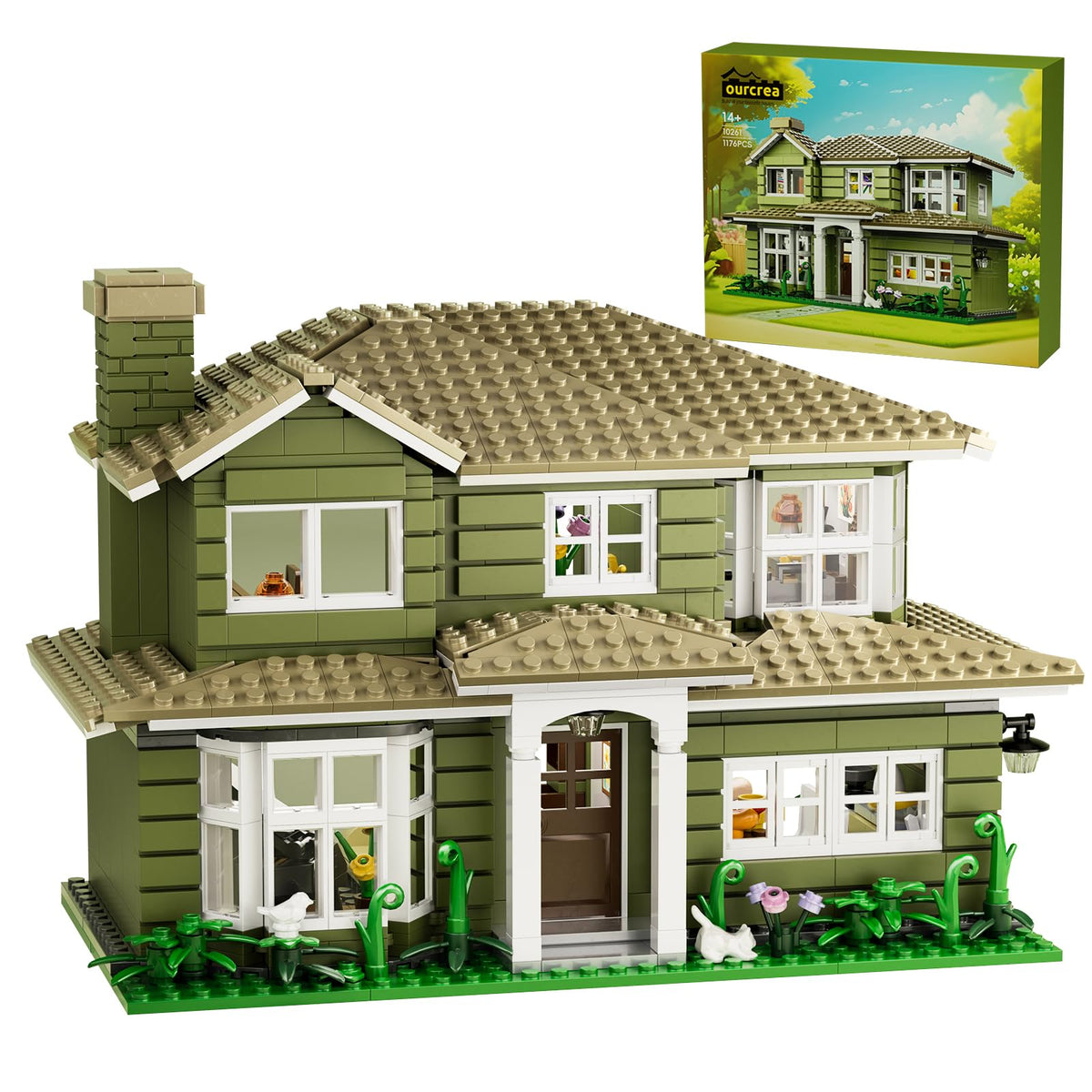 MYFUNTOY Dunphys House front view for display and play