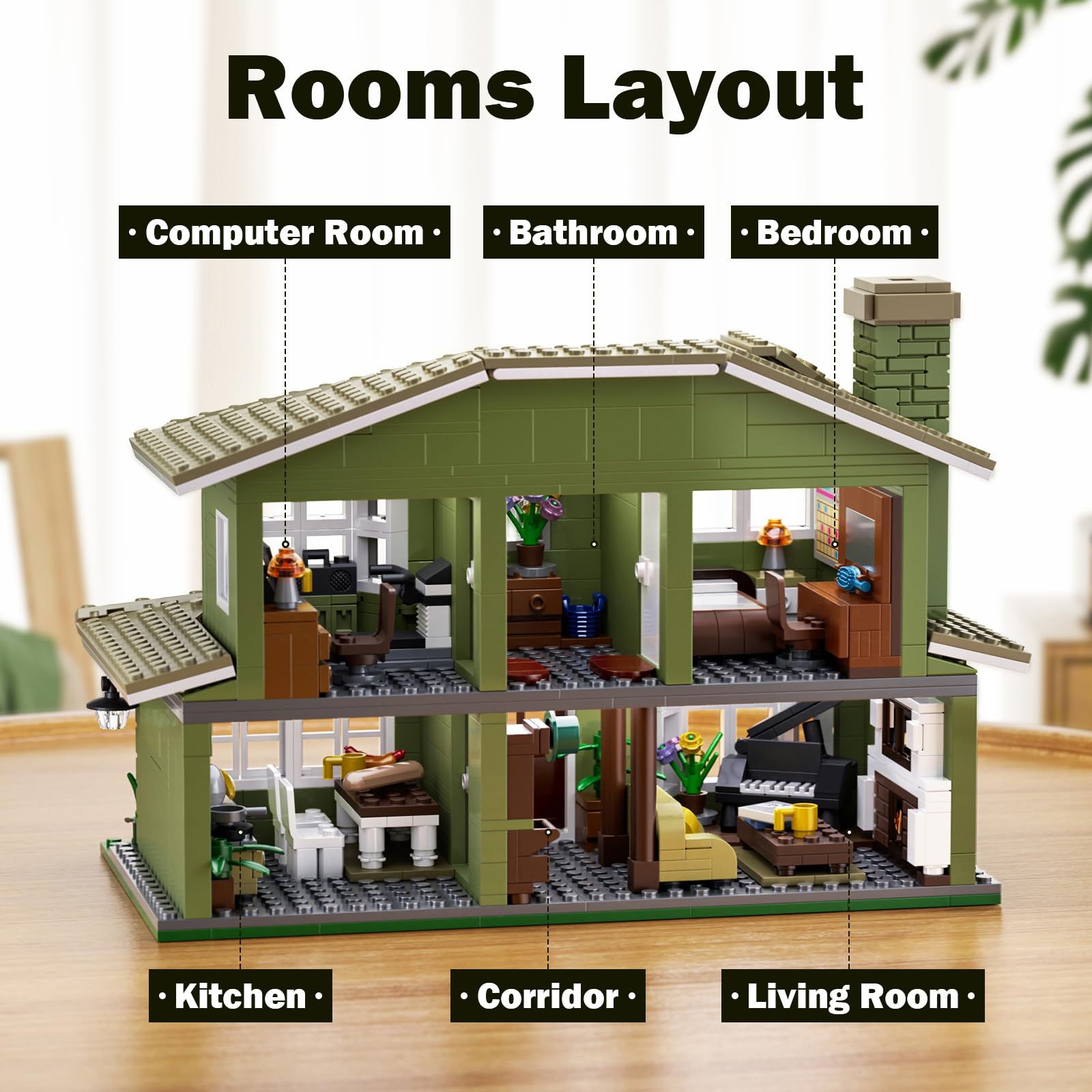 MYFUNTOY Dunphys House kitchen-dining area with vibrant details
