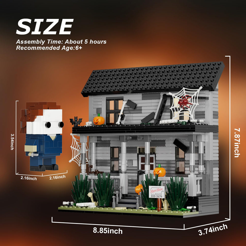 MYFUNTOY Halloween House scene ready for shelf display