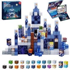 Myndefuul magnetic blocks set with 100 pieces for creative, hands-on learning.