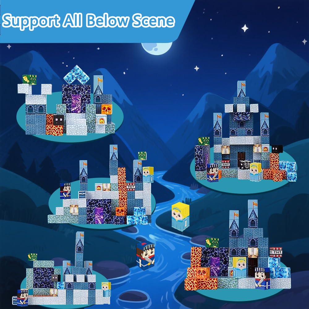 Blocks made from safe ABS with smooth edges for worry-free play.