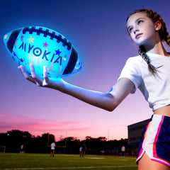 MYOKIA gift box packaging for the glow football