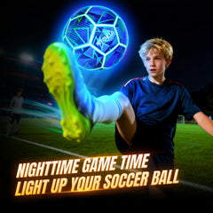MYOKIA glow ball durable rubber construction for safe outdoor use