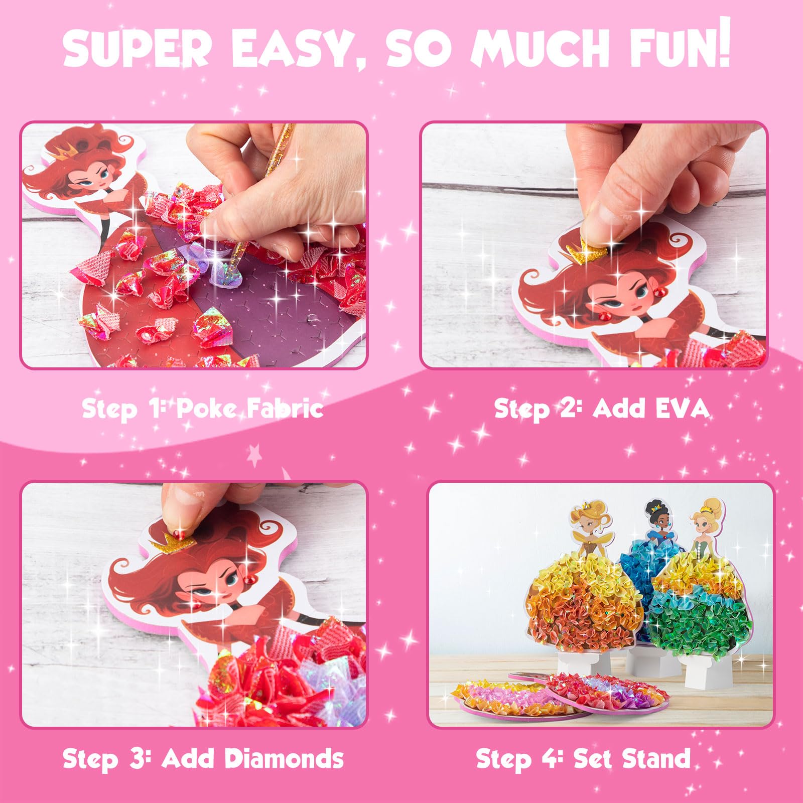 MyPixie kit with 230 diamonds adds sparkle to art projects.