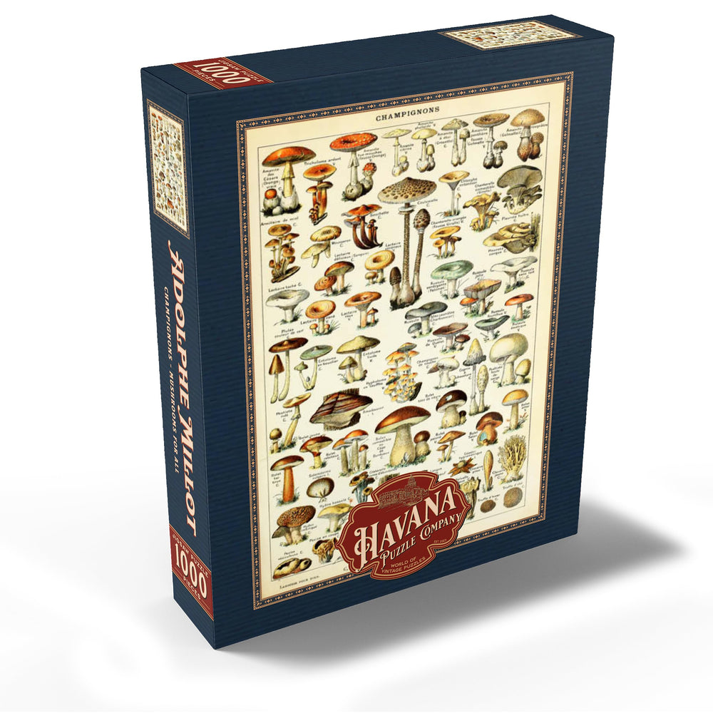 MyPuzzle Champignons mushroom artwork image highlighting nostalgic art and hours of immersive puzzling.