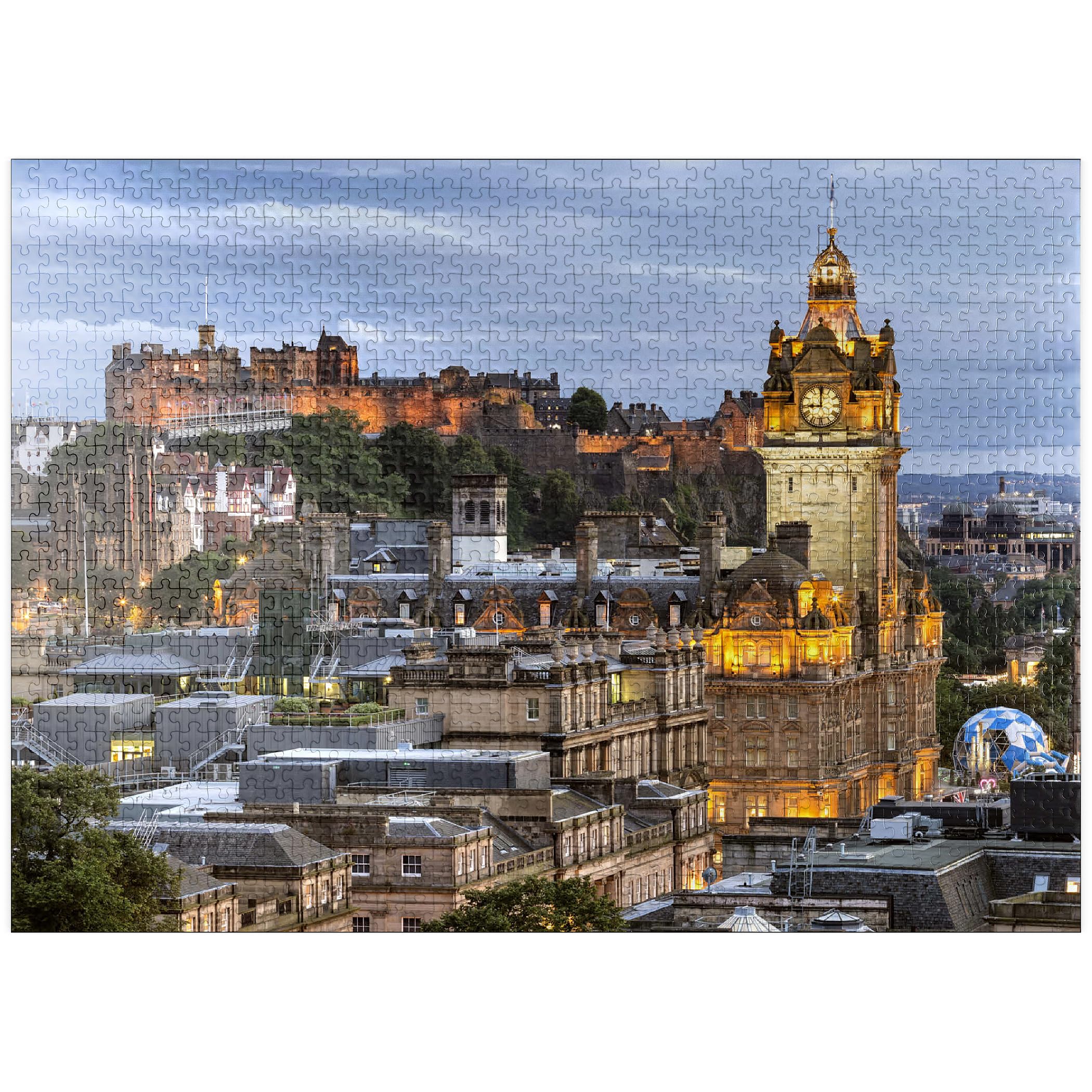 MyPuzzle Edinburgh Scotland puzzle box with vibrant colors for an engaging challenge.
