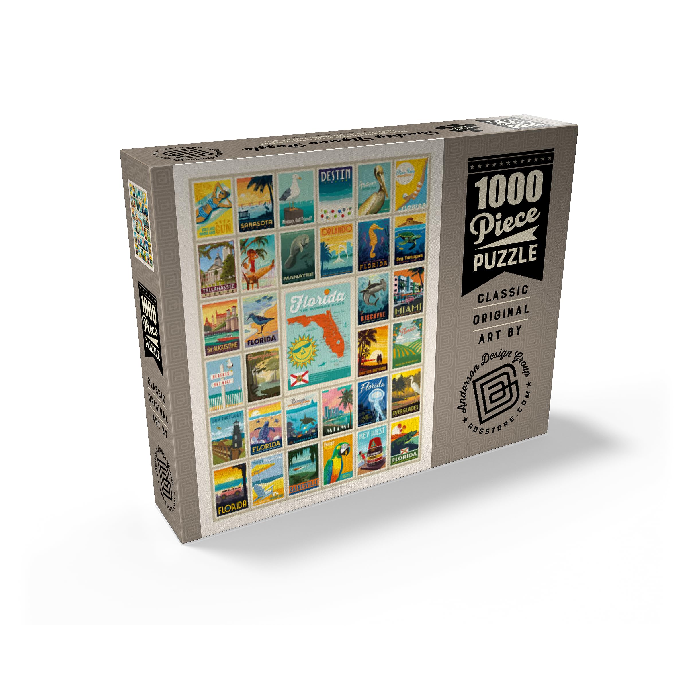 MyPuzzle Florida puzzle pieces closeup highlights precise cuts for easy interlock.