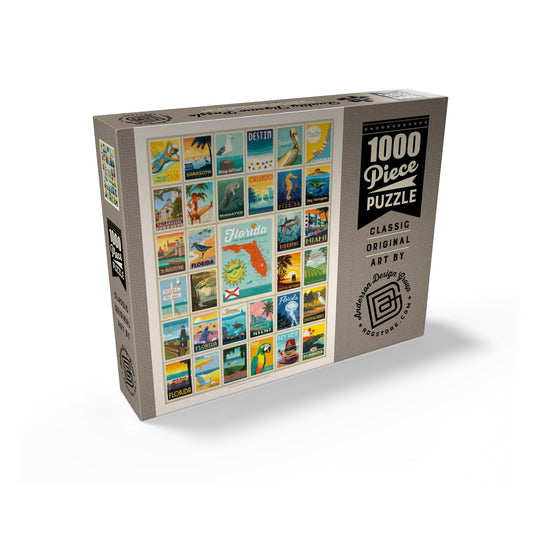 MyPuzzle Florida puzzle pieces closeup highlights precise cuts for easy interlock.