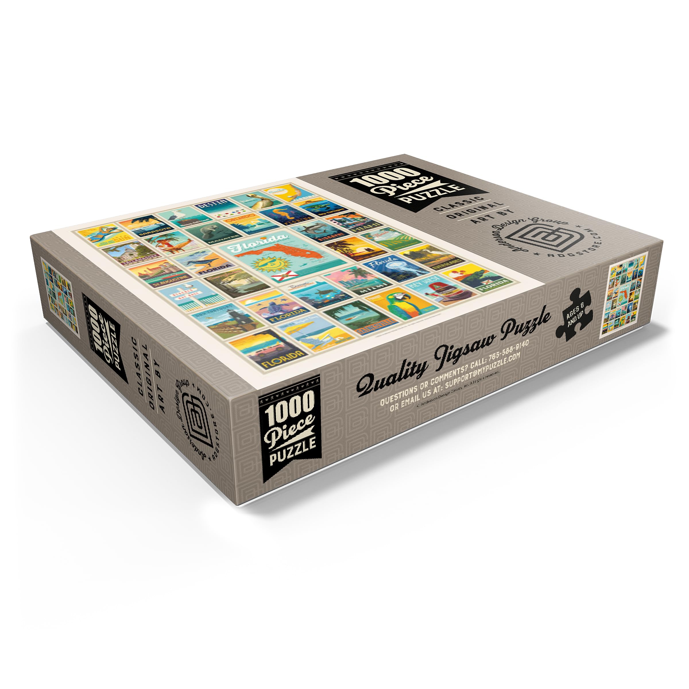 MyPuzzle Florida reference poster helps you solve the puzzle faster.