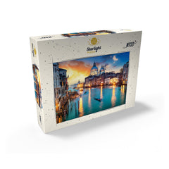 MyPuzzle Grand Canal Gondola Sunset piece detail shows varied shapes for smooth assembly