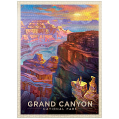 MyPuzzle Grand Canyon Sunset 1000-piece puzzle with vibrant colors for adults.