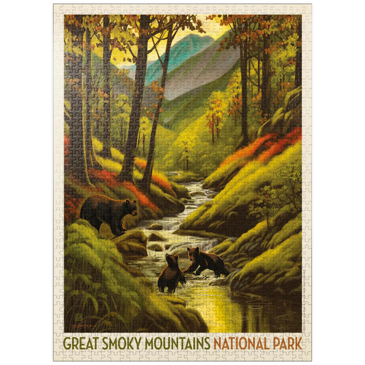MyPuzzle Great Smoky Mountains Cubs poster puzzle image with vibrant colors and inviting details.
