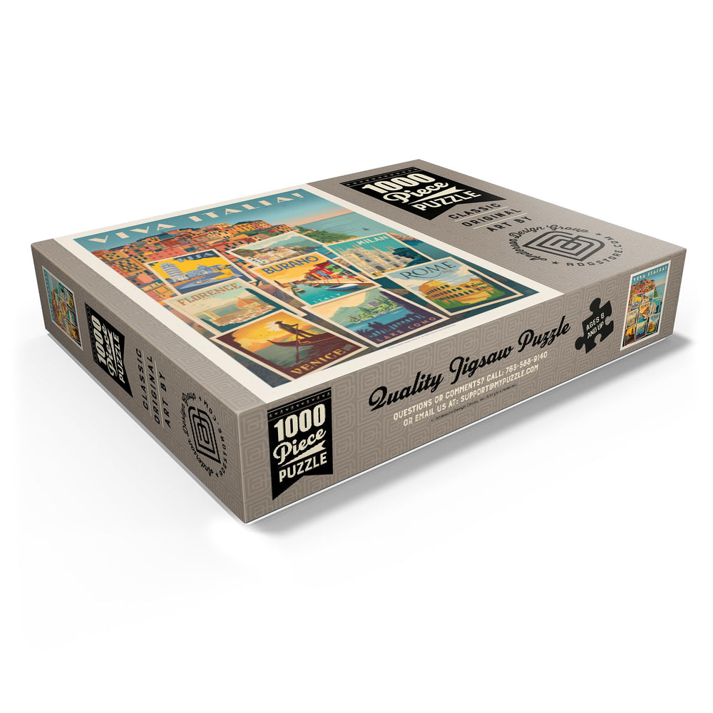MyPuzzle Italy Viva Italia collage art in vivid colors ideal for immersive solving.