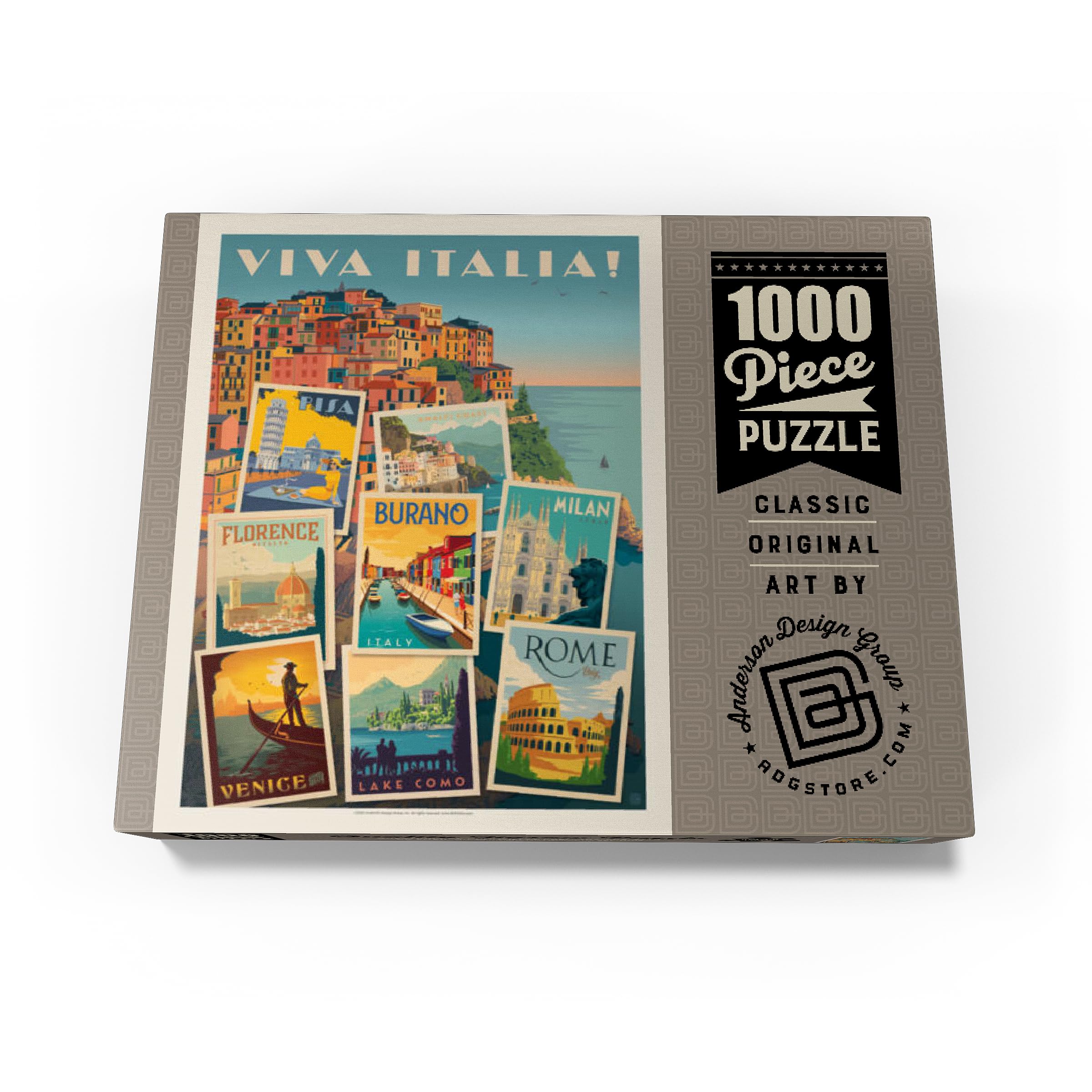 MyPuzzle Italy Viva Italia colorful graphics evoke Italy-inspired scenes for family puzzle nights.