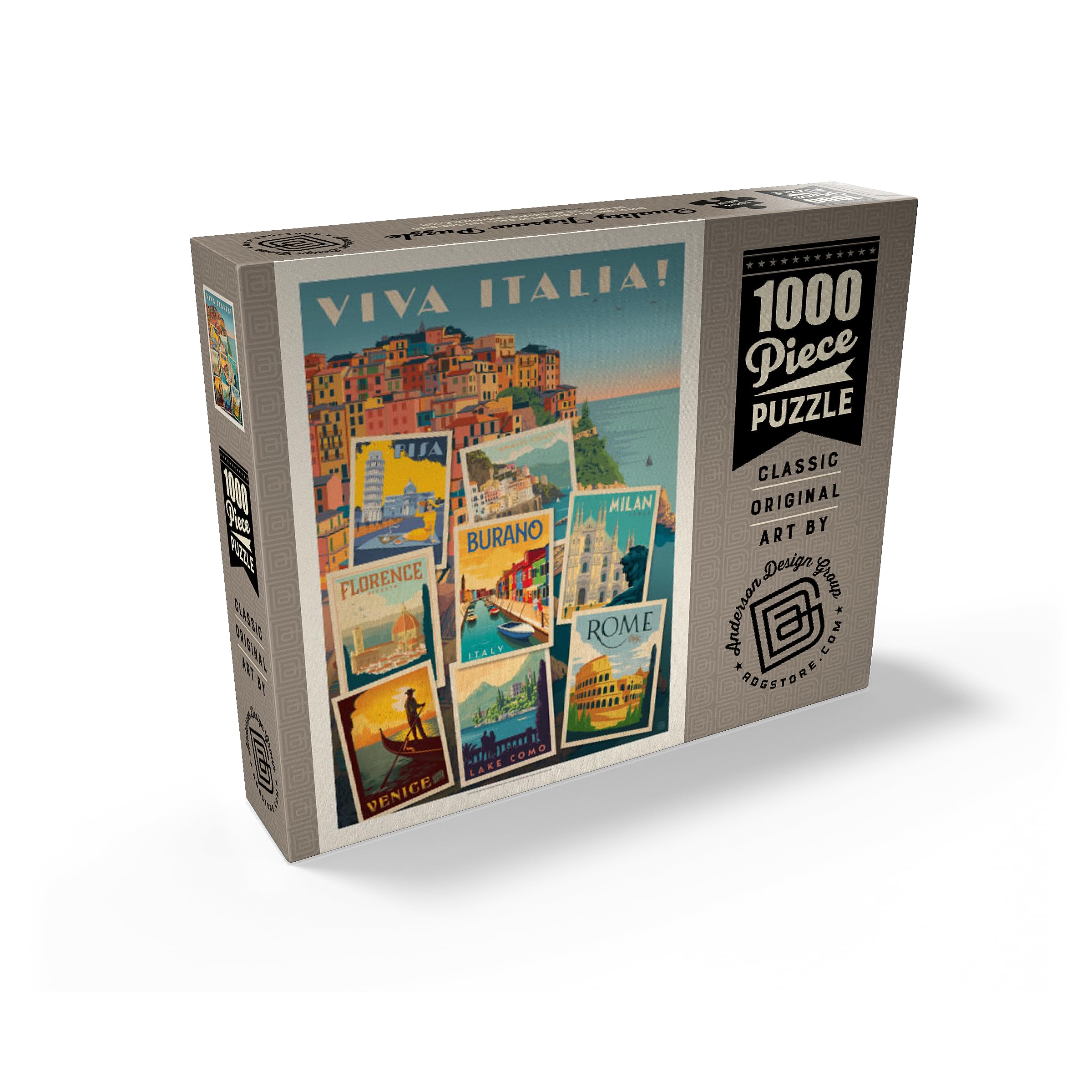 MyPuzzle Italy Viva Italia puzzle pieces with precise cuts for easy interlocking.