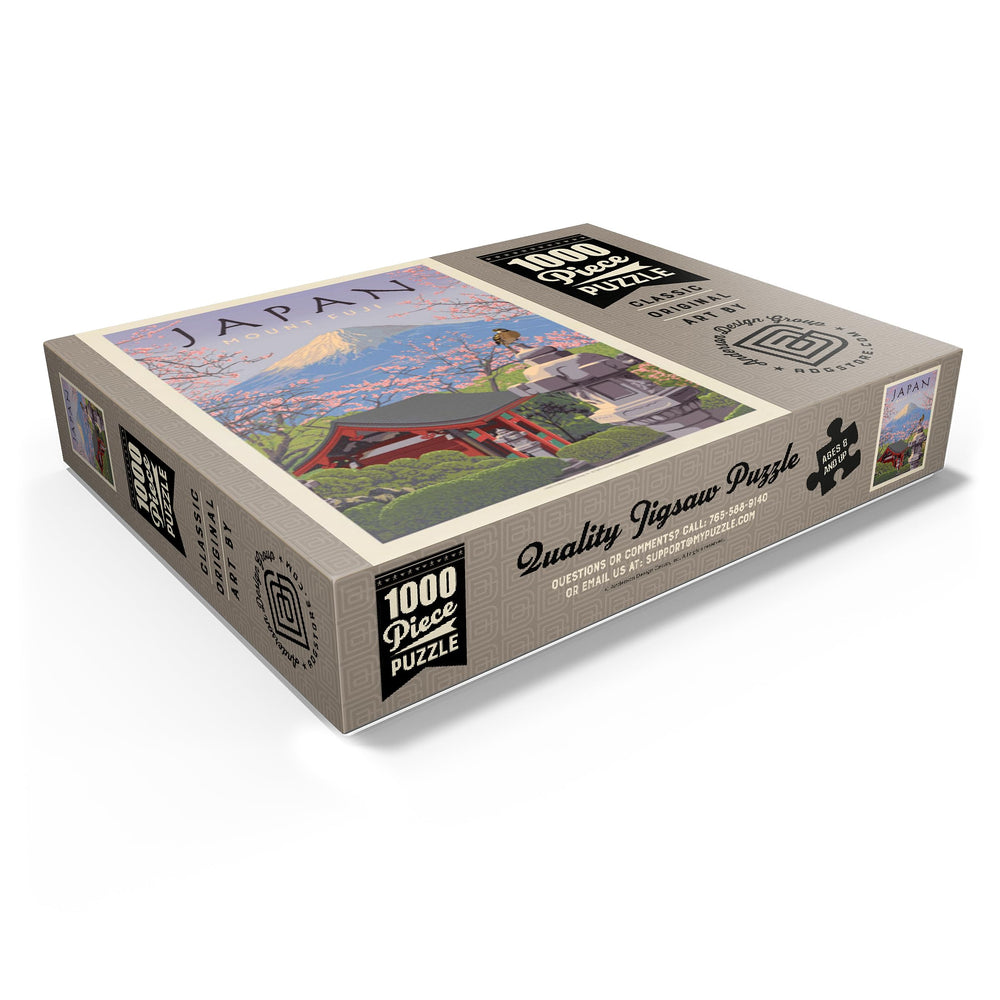 MyPuzzle Japan Mount Fuji poster showing precision-cut dies for accurate fit.
