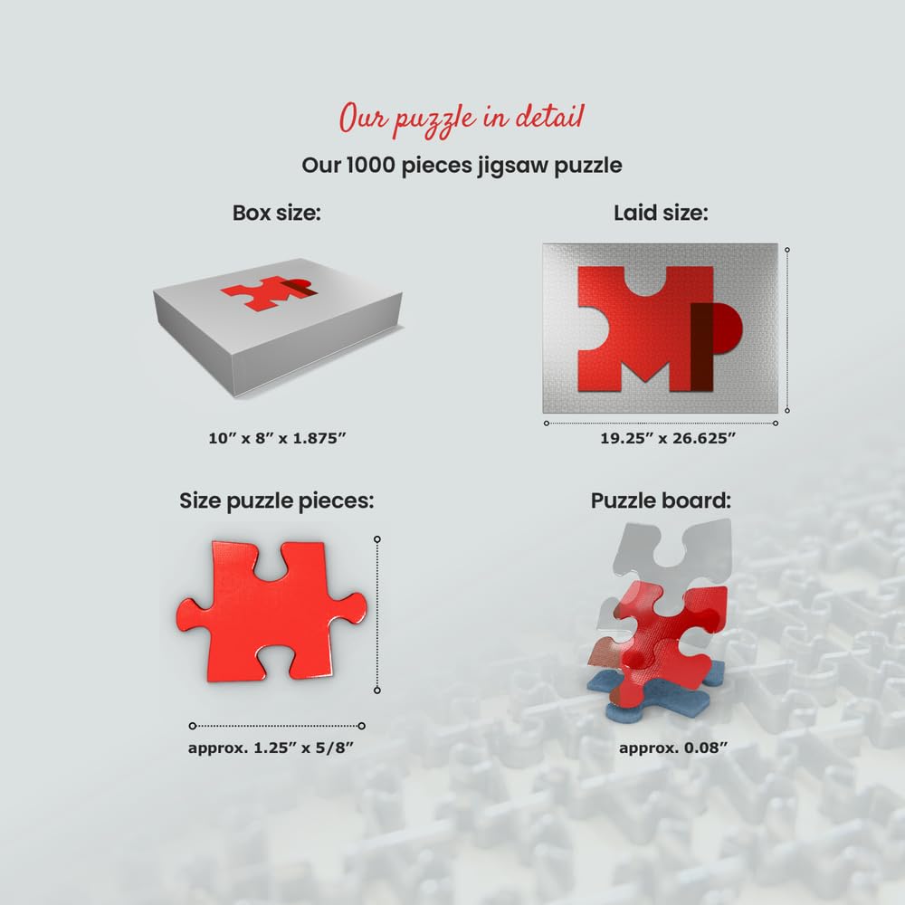 MyPuzzle reference poster included, 13x17.5 inches to assist solving.