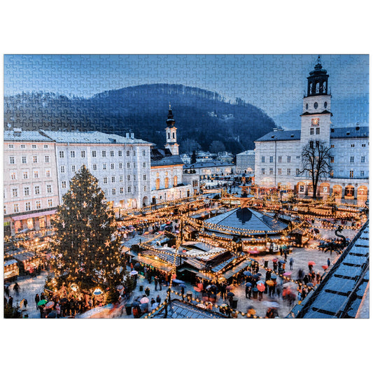 MyPuzzle Salzburg Old Town puzzle box featuring a premium 1000-piece design for adults.