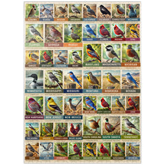 MyPuzzle State Birds collage image 1 with vibrant colors for a challenging 1000-piece experience.