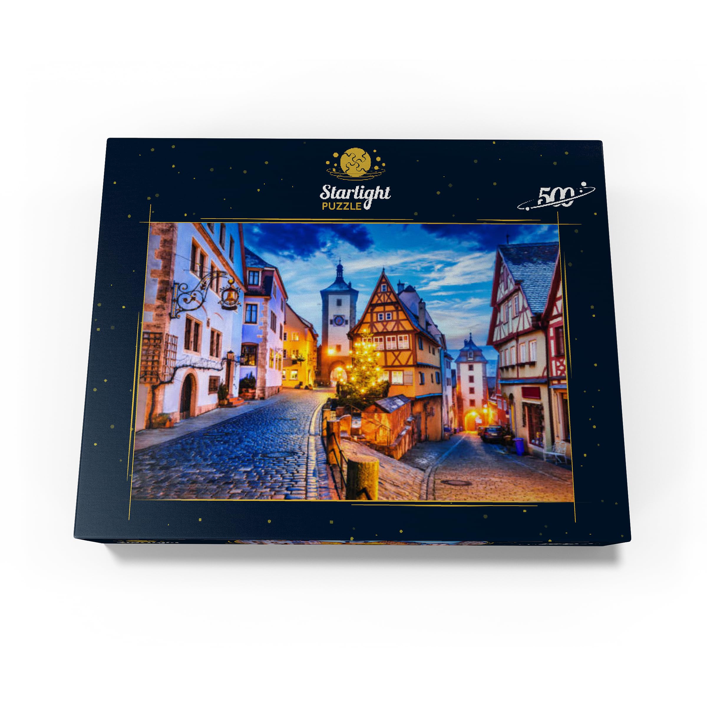 MyPuzzle Twilight sky over Rothenburg: calm puzzle session with scenic glow.