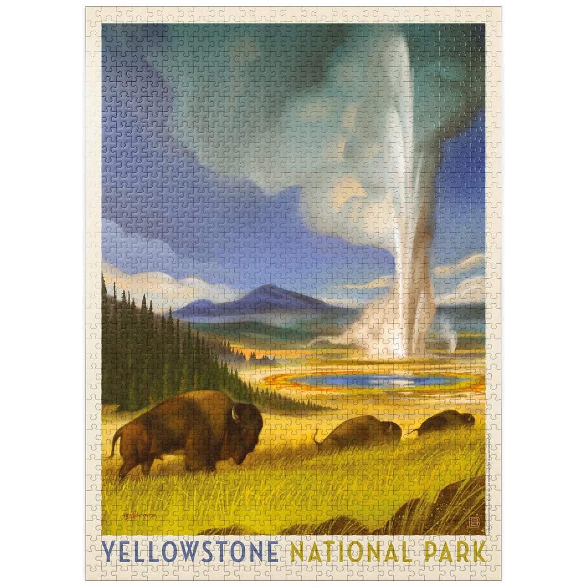 MyPuzzle Yellowstone Wonderland poster, vibrant visuals for immersive puzzle sessions.