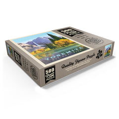 MyPuzzle Yosemite Golden Vista artwork details highlight vintage poster vibes and high-quality print.
