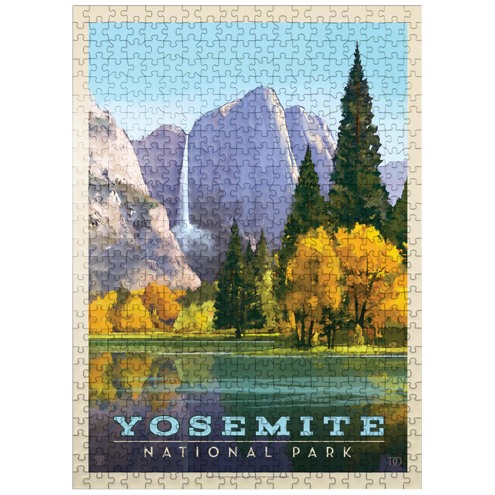 MyPuzzle Yosemite Golden Vista poster box shows vibrant colors for immersive puzzle solving.