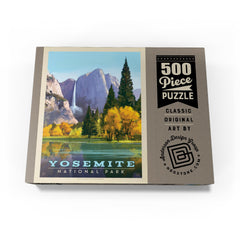 MyPuzzle Yosemite Golden Vista solved on table demonstrates family-friendly project with rewarding reveal.