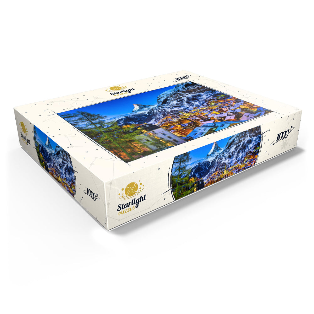 MyPuzzle Zermatt Matterhorn print detail shows premium inks with rich saturation.