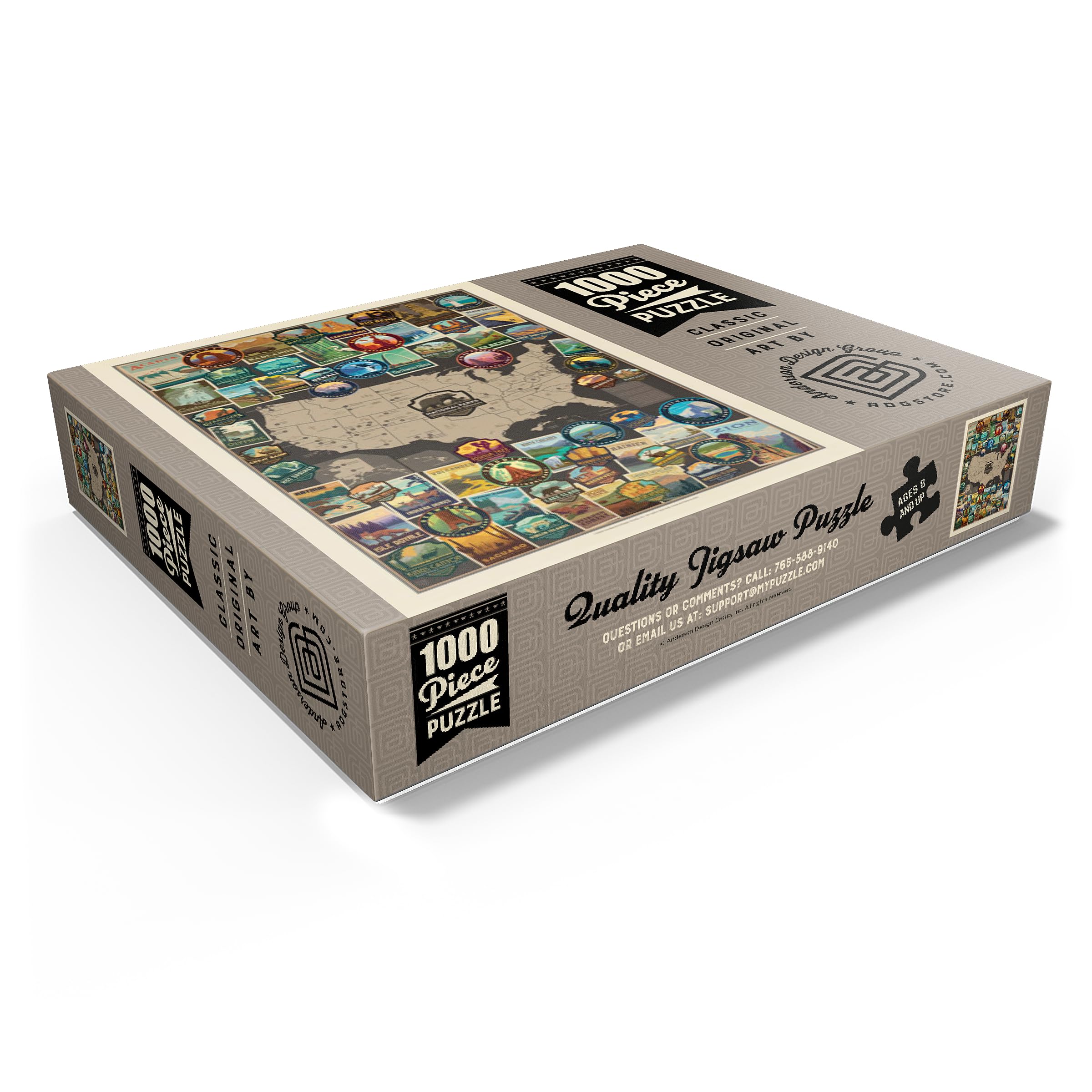 MyPuzzle63 blue puzzle cardboard highlights premium thickness and durability