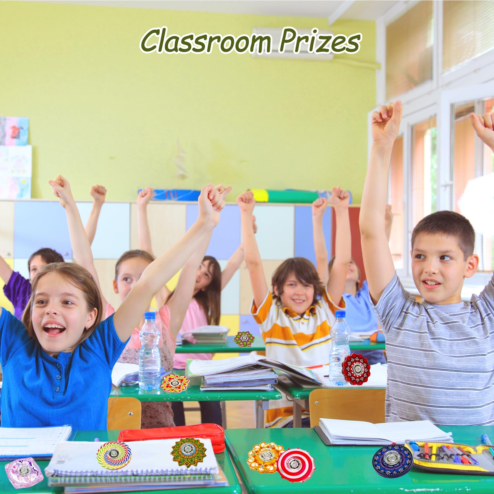 MYREQIA classroom prize spinner offers engaging rewards for students.
