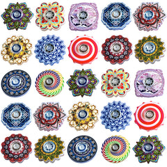 MYREQIA fidget spinner eight-pack with colorful translucent bodies for focus and fun