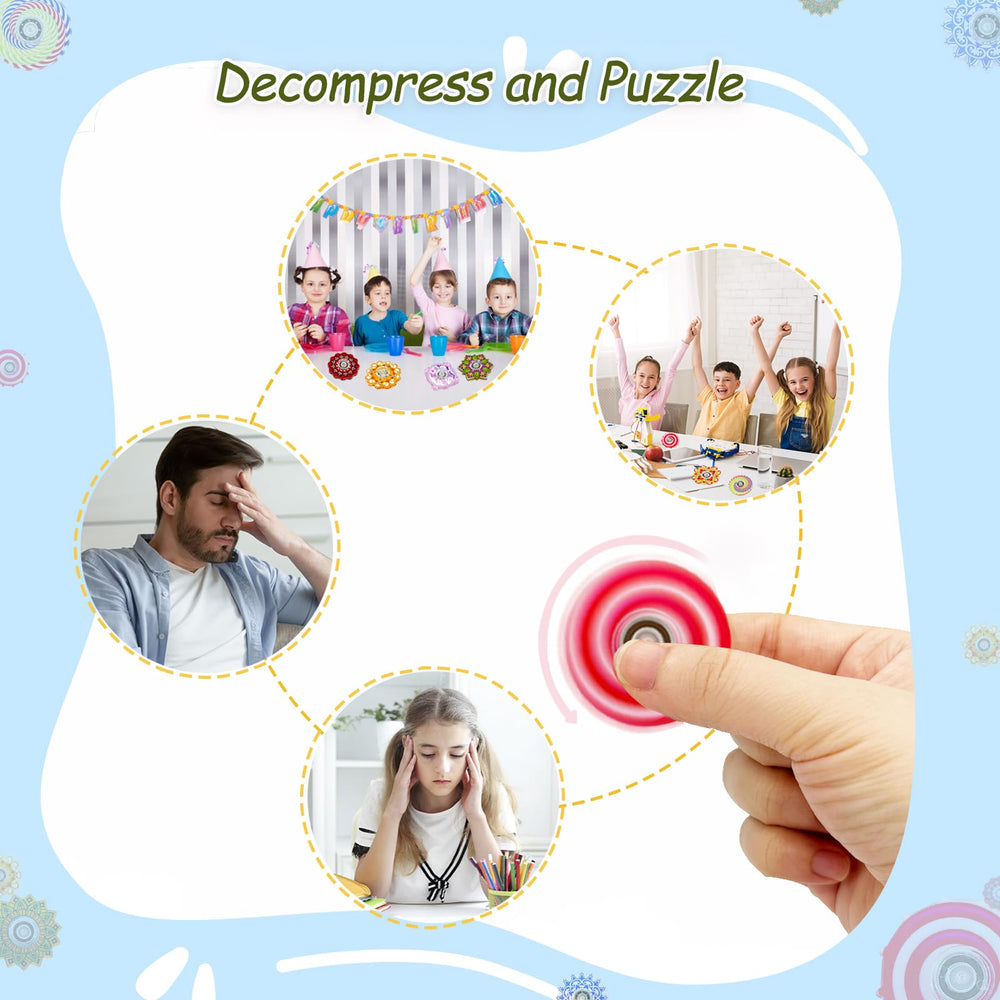 MYREQIA fidget spinner classroom prize in bright colors to motivate learning