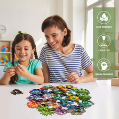Mys Aurora brain teaser design, engaging visuals for focused play