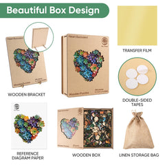 Mys Aurora puzzle saver sticker protects finished image during storage