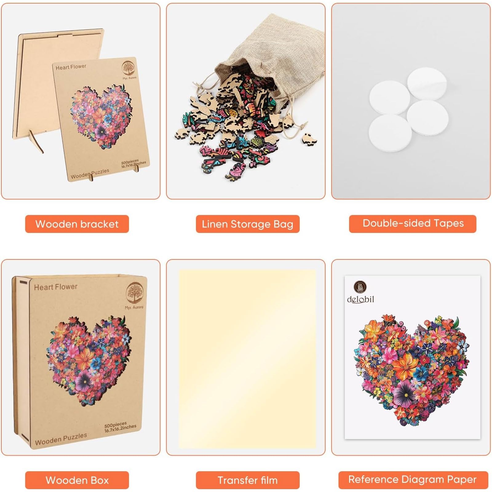 Mys Aurora puzzle storage box keeps pieces organized after play.