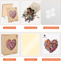 Mys Aurora puzzle storage box keeps pieces organized after play.