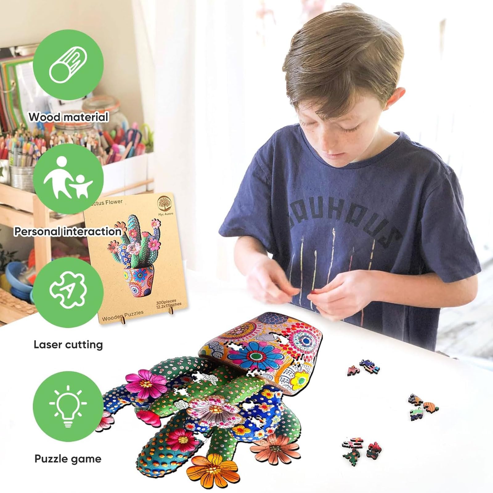 Mys Aurora puzzle box storage and accessories for organization