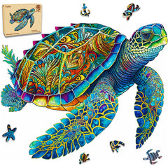 MYS Aurora sea turtle ocean scene puzzle for calming focus during play.