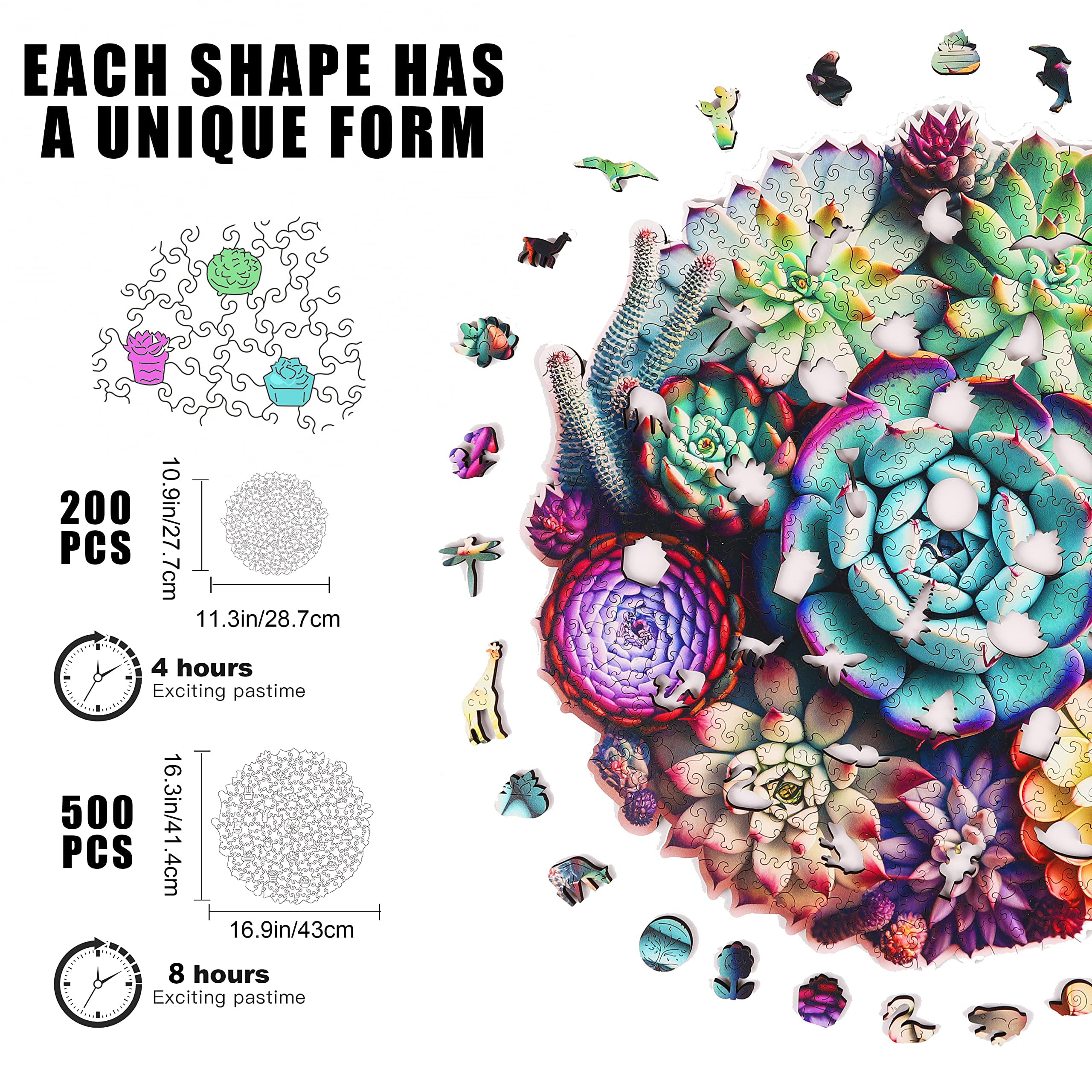 Mys Aurora unique-shape puzzle showcasing mysterious patterns for family play